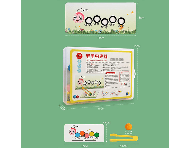 Oruga clasificación de colores