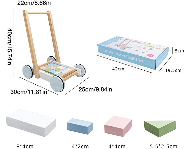 Caminadora con Bloques de Madera