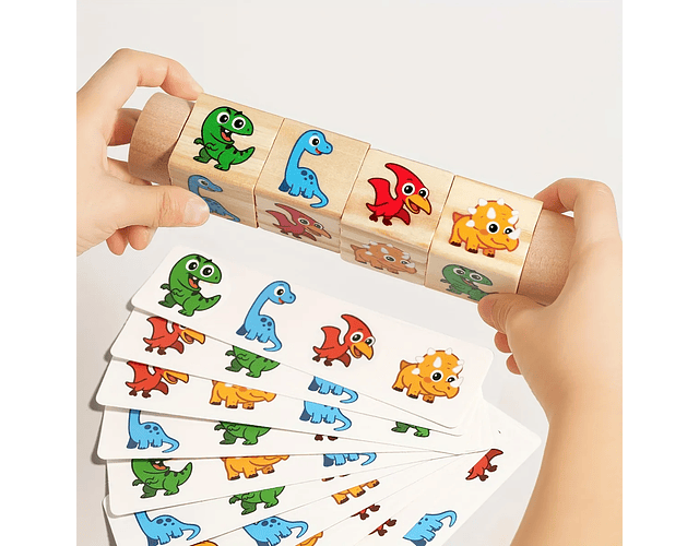 Rompecabezas Bloques giratorios de Madera