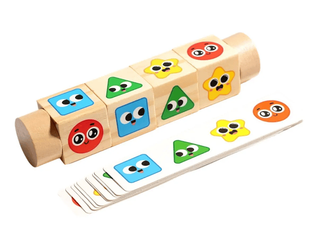 Rompecabezas Bloques giratorios de Madera