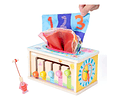Caja De Pañuelos De Madera Montessori Multifunción 6 En 1