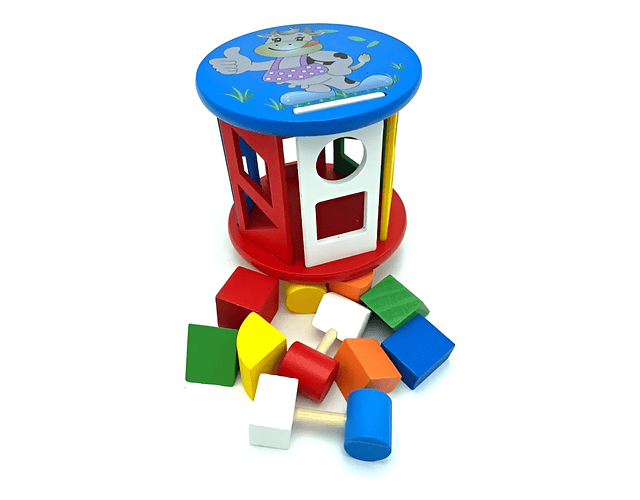 Cilindro Montessori Encajes Colores