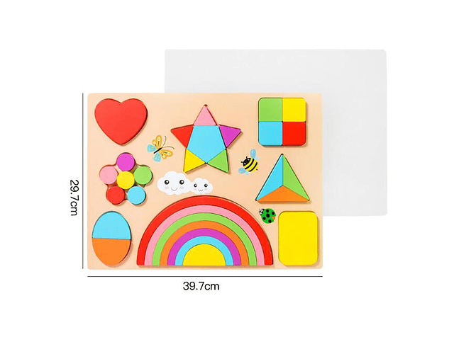 Tablero Montessori Figuras y Pizarra