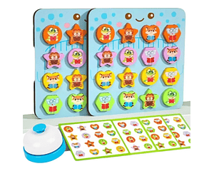 Juego lógica con formas y colores geométricos de  Animales