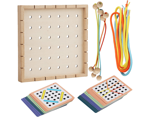 Tablero Cuerda Elástica y Enebrador