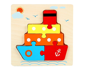 Puzzle Encaje 5 Piezas -Barco