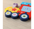 Puzzle Encaje de Madera 7 Piezas Tren