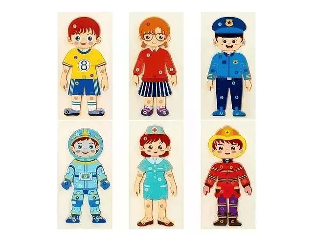 Puzzles de Oficios  y Profesiones 10 piezas