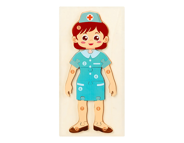 Puzzles de Oficios  y Profesiones 10 piezas