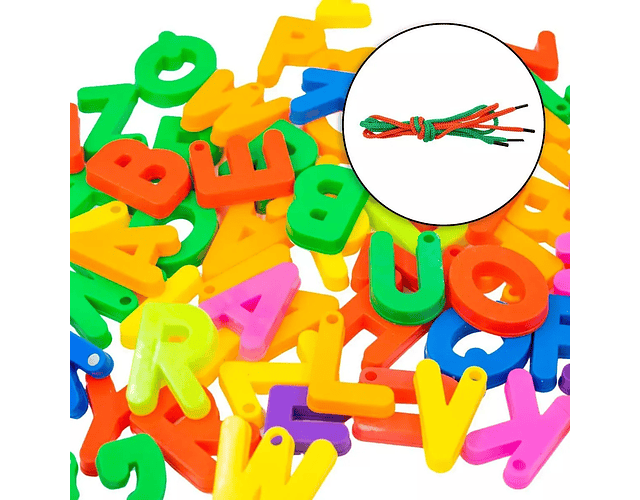 Letras Plásticas para Enhebrar