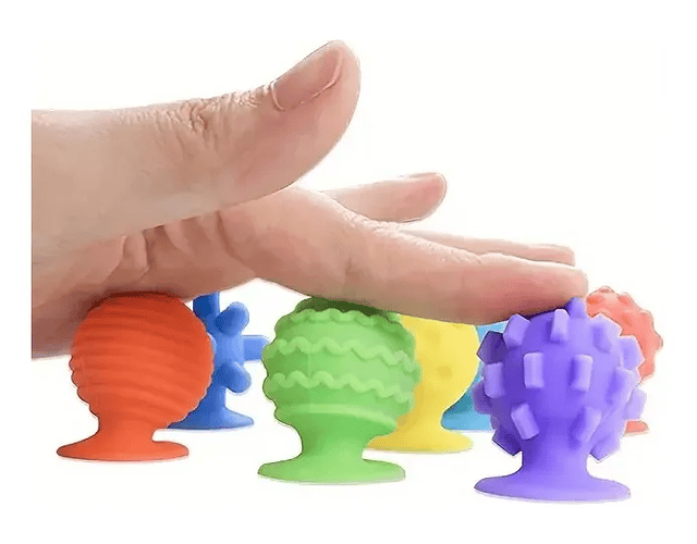  Ventosas sensoriales Texturizado Antiestrés