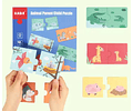 Puzzle asociación Animales Padre-Hijo