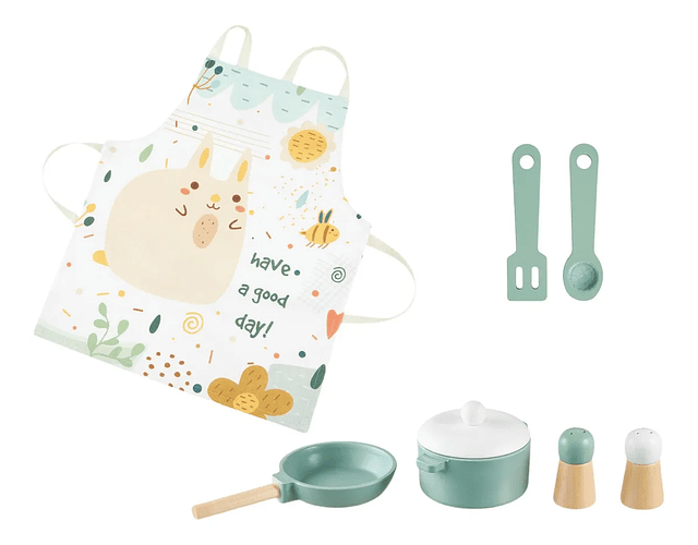 Cocina Montessori De Madera Multicolor