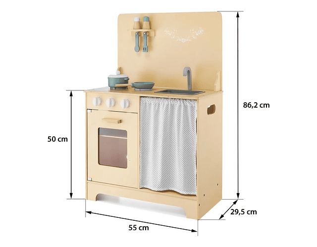 Cocina Montessori De Madera Multicolor