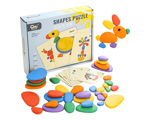 Puzzle Educativo Piedras de Colores