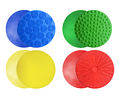 Set 4  Alfombrillas circulares Sensoriales 