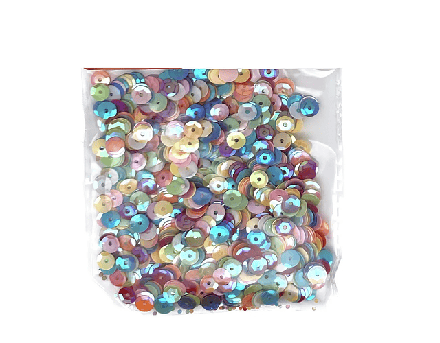 Lentejuelas 6mm  15gramos Manualidades