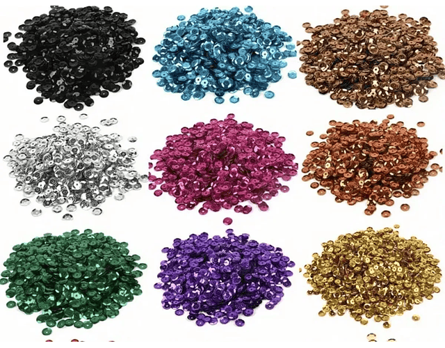 Lentejuelas 6mm  15gramos Manualidades