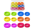 Pack 12 Anillos Sensoriales Fidget Toy Antiestrés Niños