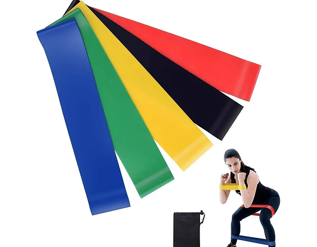 Set 5 Bandas Elásticas Resistencia 