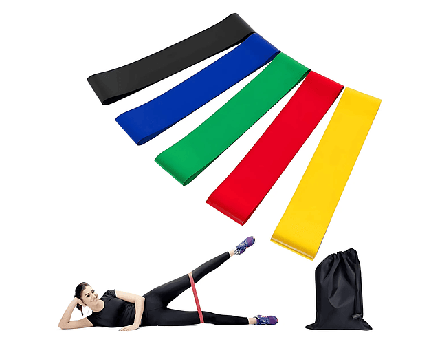 Set 5 Bandas Elásticas Resistencia 