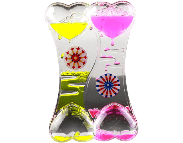 Reloj  Sensorial Líquido Antiestrés Diseño Corazón