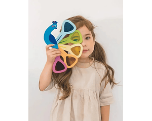 Pavo Real Didáctico Colores