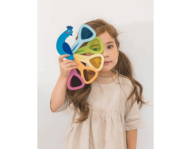 Pavo Real Didáctico Colores