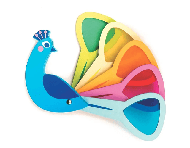 Pavo Real Didáctico Colores