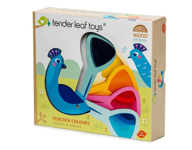 Pavo Real Didáctico Colores