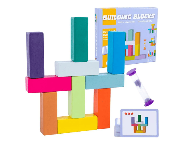 Bloques de Construcción Didácticos Estilo Montessori