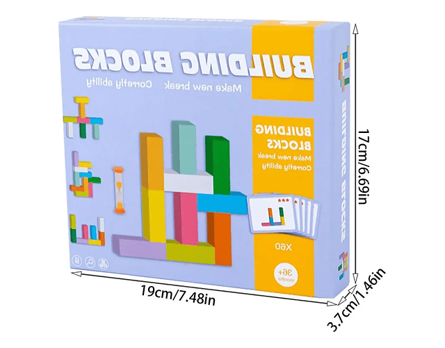 Bloques de Construcción Didácticos Estilo Montessori
