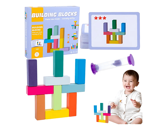 Bloques de Construcción Didácticos Estilo Montessori