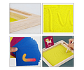 Bandeja Sensorial Montessori Arena Trazos Escritura