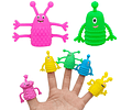 Títeres De Dedo Monstruos Antiestrés Para Niños Pack 10 Unid