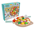 Juego De Pizza Madera Didáctico Kabi