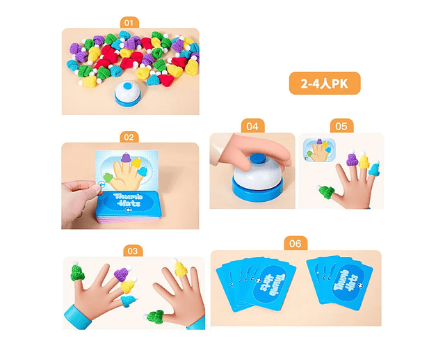 Juego Sombreros Para Dedos