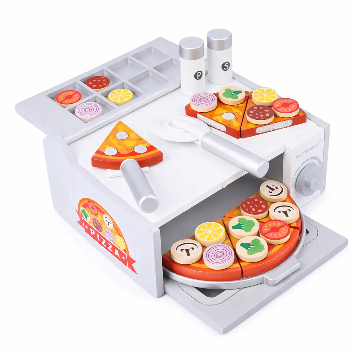 Encuentra Set De Pizza Madera Y Fieltro Hape 29 Piezas | Tai Loy
