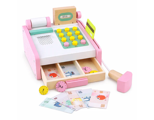 Caja Registradora De Madera