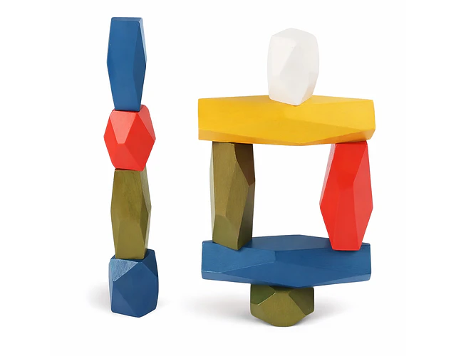 Piedras Apilamiento De Madera Montessori