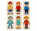 Puzzles de Oficios  y Profesiones 10 piezas
