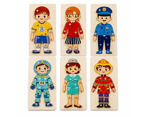 Puzzles de Oficios  y Profesiones 10 piezas