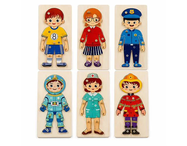 Puzzles de Oficios  y Profesiones 10 piezas
