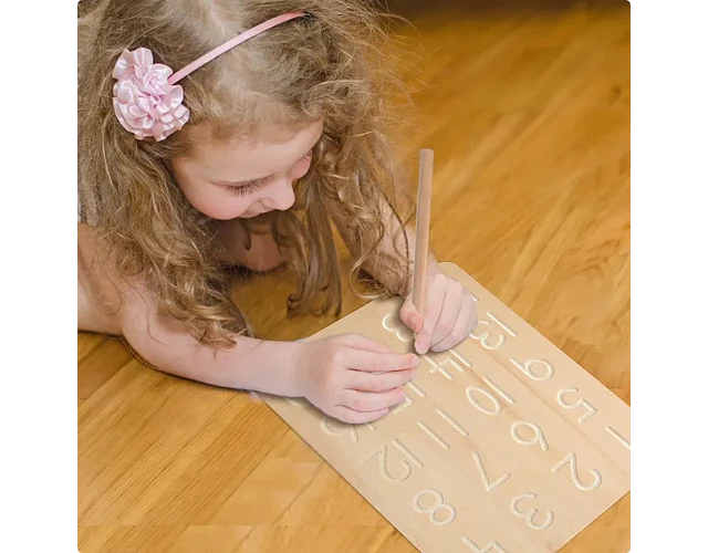 Tablero de Grafomotricidad Números y Letras