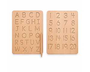 Tablero de Grafomotricidad Números y Letras