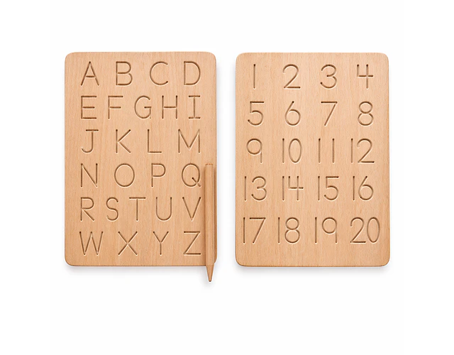 Tablero de Grafomotricidad Números y Letras