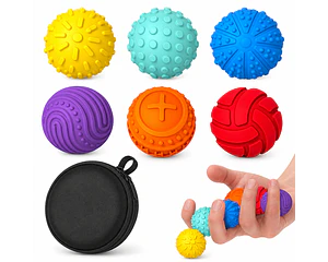 Pack 6 Unidades Pelotas Magnéticas Antiestrés Sensoriales