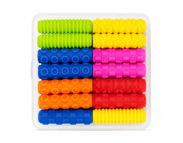 Set 14 Sujetadores De Lápiz Ergonómicos Silicona 