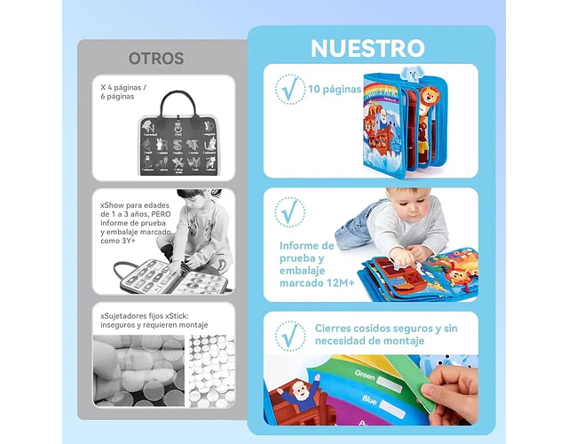 Libro Sensorial de Fieltro Arca De Noé