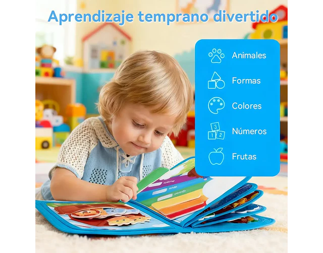 Libro Sensorial de Fieltro Arca De Noé